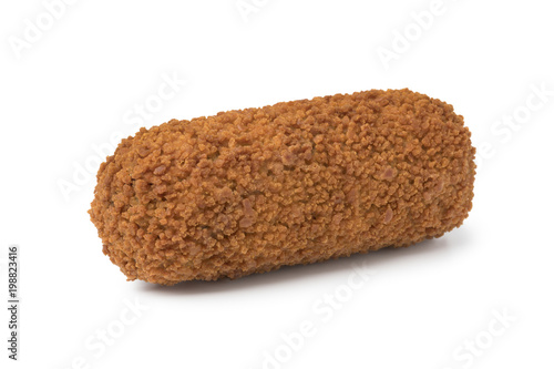  Single deep fried Dutch kroket photo