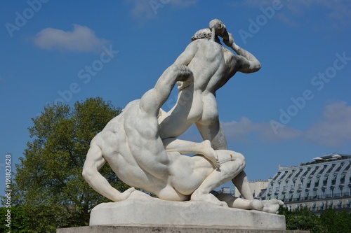Statues in the Tuileries Garden  Paris.