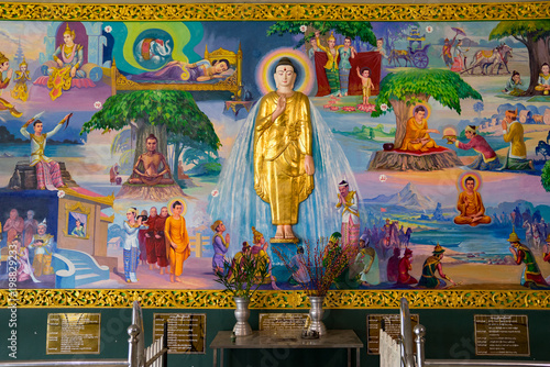 Neuzeitliches Gemälde Buddhas Leben