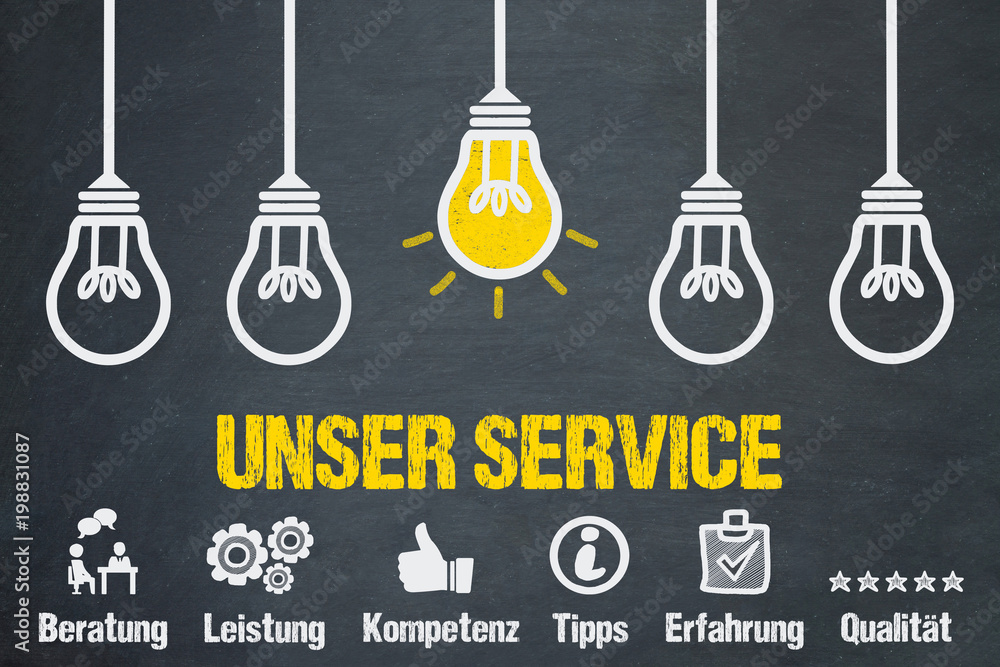 Naklejka premium Unser Service