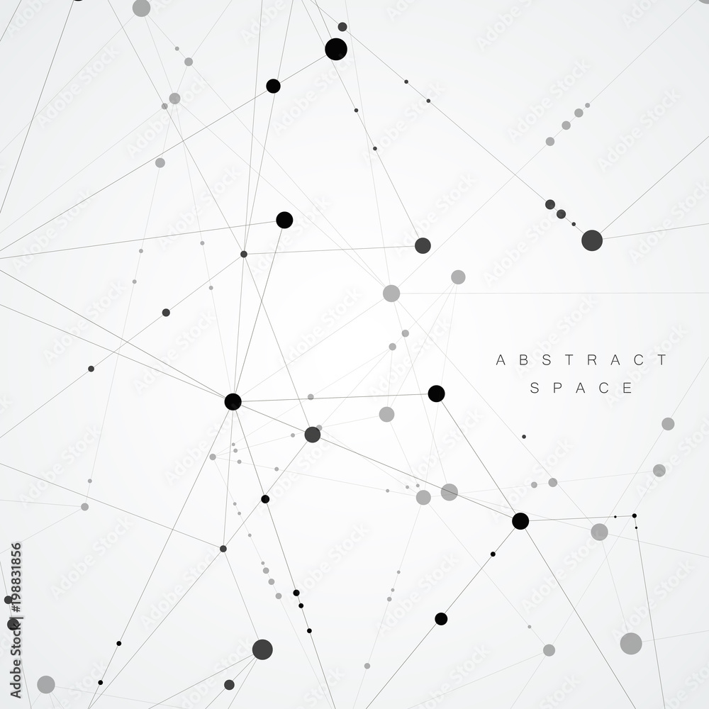 Vector molecule medical background with connecting dots and lines Vector molecule medical background with connecting dots and lines