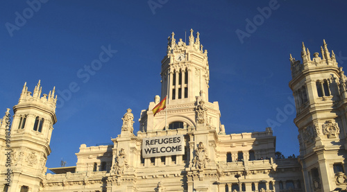 Parlament Building Refugees Welcome