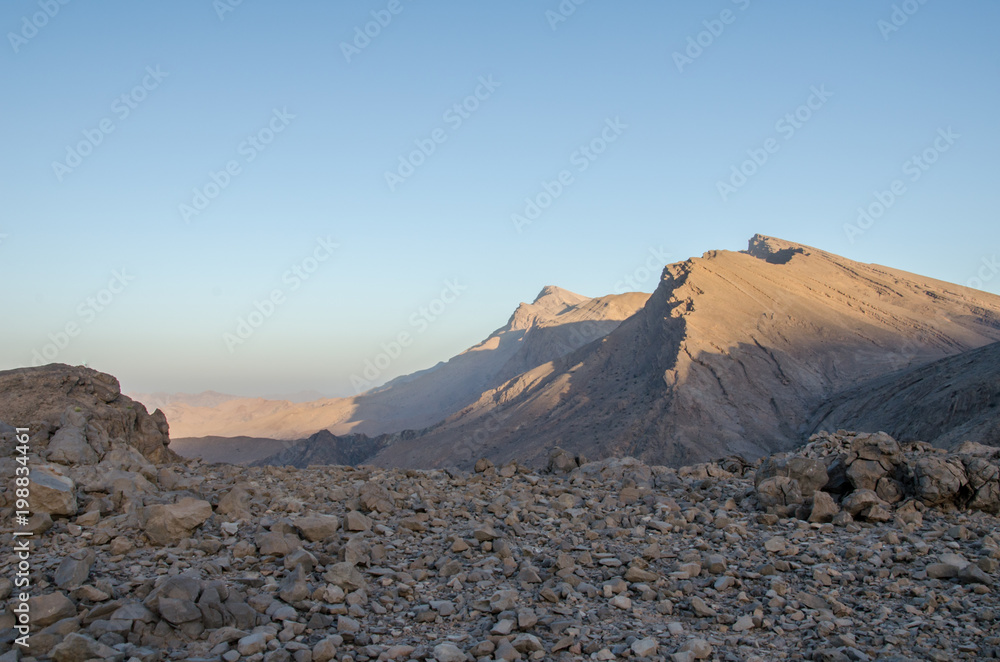 Mountain ridge in Oman