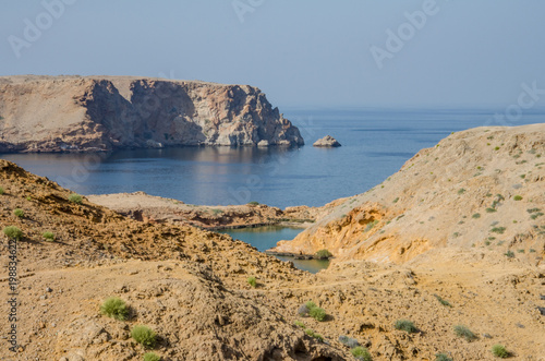 Wild and remote beach in Oman