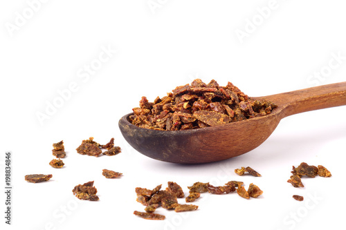 Wallpaper Mural Propolis granules in a wooden spoon. Bee glue. Bee products. Apitherapy. Torontodigital.ca