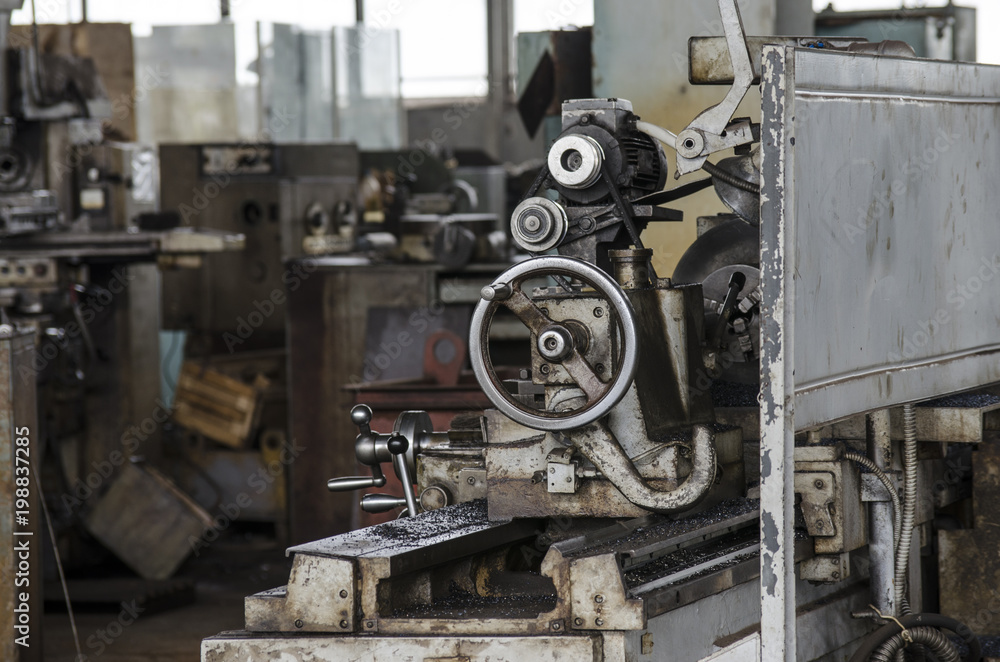 Turning equipment old machinery factory