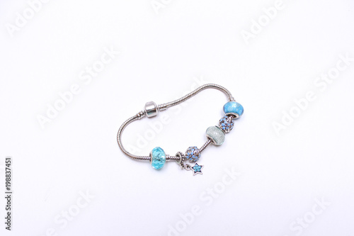 Obraz na plátne silver necklace with topaz
