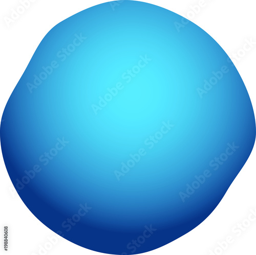 Blue rough circle badge