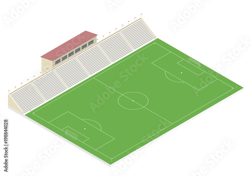 Isometric soccer field