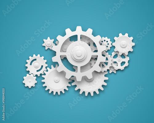 Gears composition background