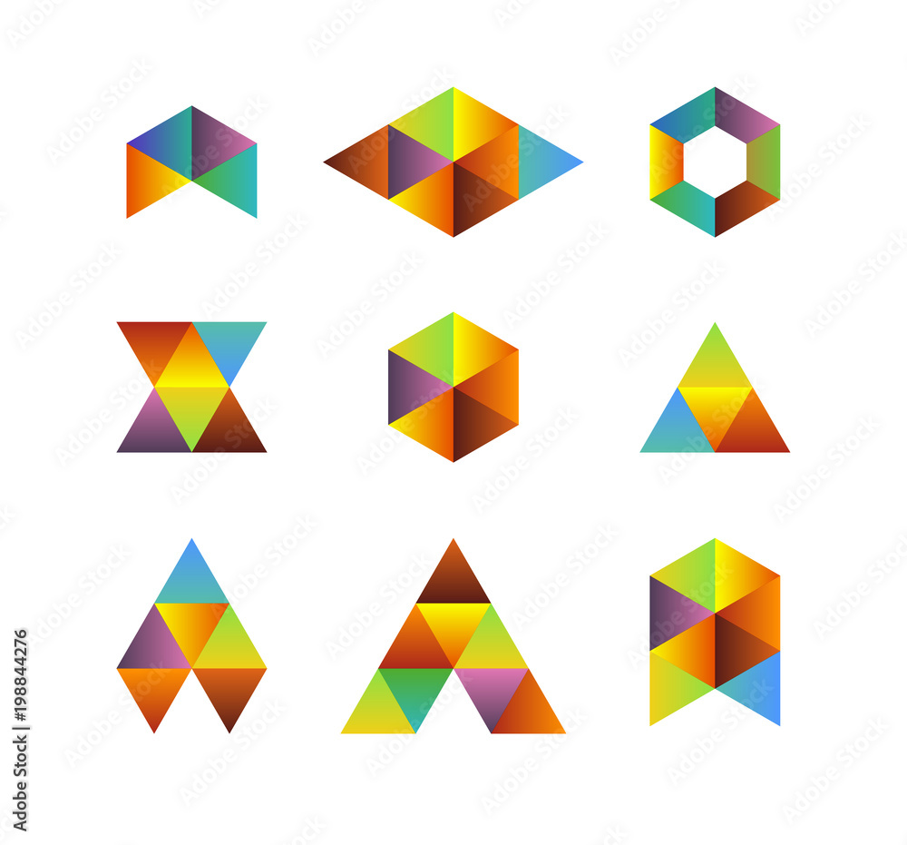 Triangle based logos Triangle based logos