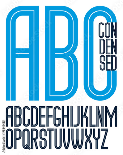 Vector tall condensed capit...