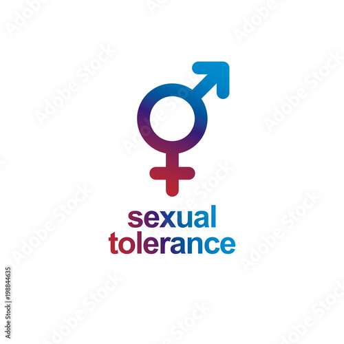 Sexual Tolerance concept. Mars male and Venus female symbols combined in vector icon isolated on white.