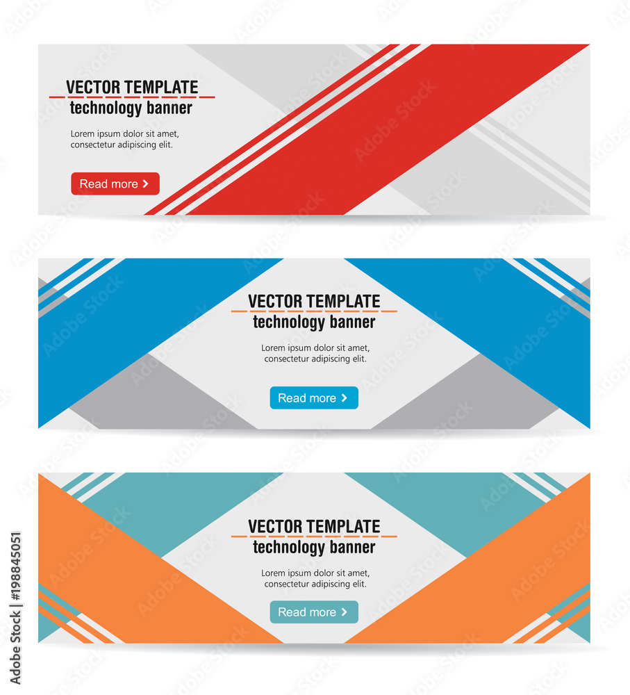 Vector banner template Vector banner template