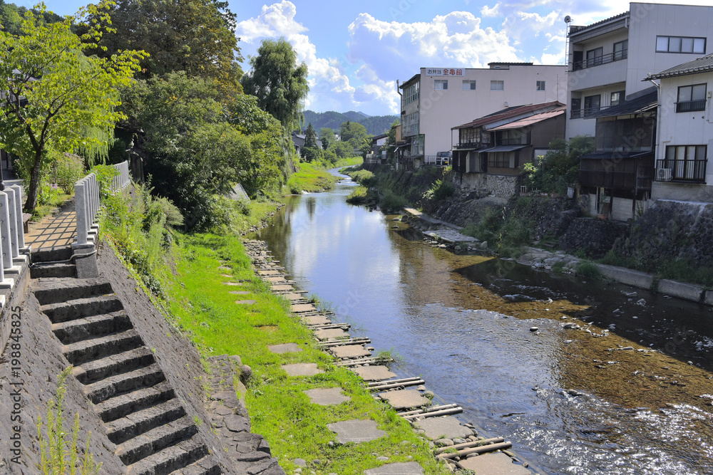 Fototapeta premium 高山の街並み