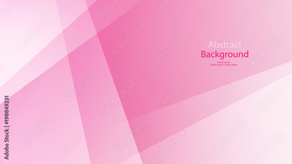 Pink color and white color background abstract art vector 
