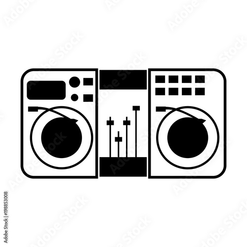 Music remote control line simple icon