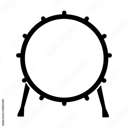 Tambourine line simple icon