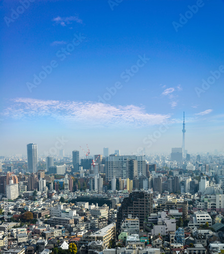 Cityscapes of tokyo in Fog after rain in winter season  Skyline of Bunkyo ward  Tokyo  Japan  Tokyo is the world s most populous metropolis and is described as command centers for world economy.