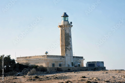 Lampedusa, Italy, August/28/2010, views of the island, lighthouse Capo Grecale