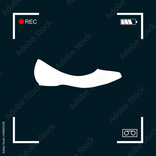 Ballerina flats - women shoe, the silhouette