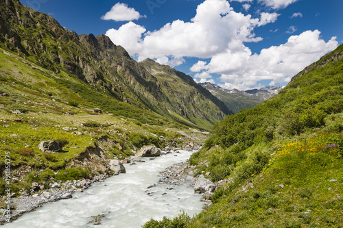 Mountain River Near Galtur, Austria