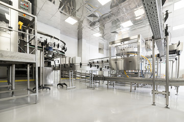 Factory for bottling alcoholic beverages