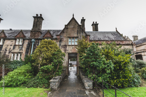 The back  entrance of Muckross Mansion in Killarney, Ireland