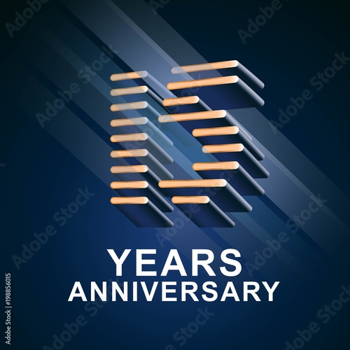 15 years anniversary vector icon, logo
