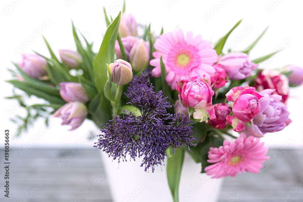 Obraz premium Various spring flowers for mothers day