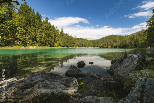 Lake Eibsee Near Garmisch, Germany