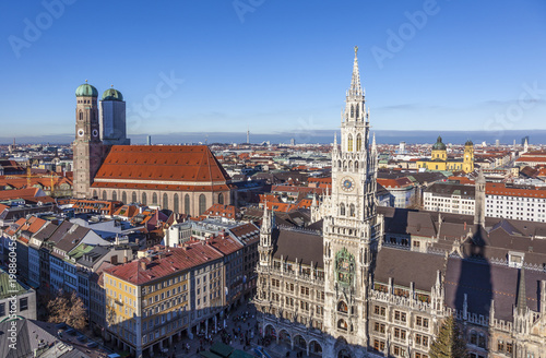 aerial of Munich in beautiful weather © travelview