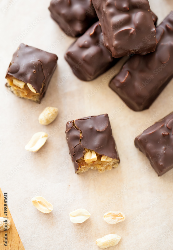 Healthy version of chocolate bars Healthy version of chocolate bars