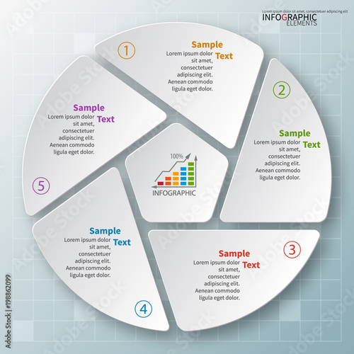 Abstract 3D Paper Infographics