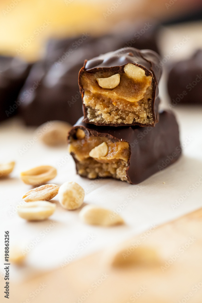 Healthy version of chocolate bars