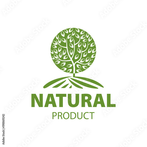 Abstract Tree Business sign vector template. Vector icon, corporate identity template for landscape design / architecture, real estate, natural organic product line labeling, recycle, garden. Editable