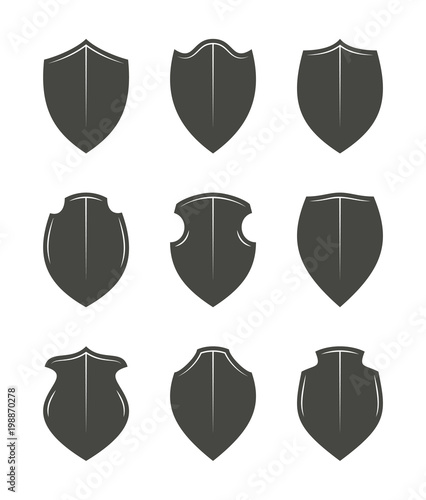 Black shields set