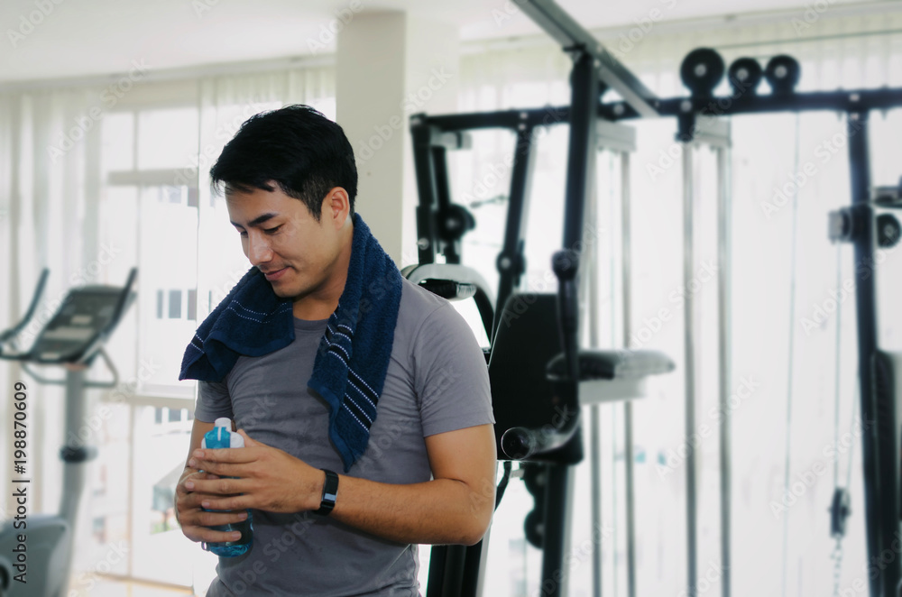 Sweaty Young Man Gym Image & Photo (Free Trial)