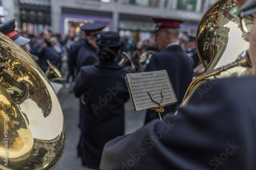 Salvation Army Easter Sunday Parade, Oxford Street and Regent Street, Central London photo