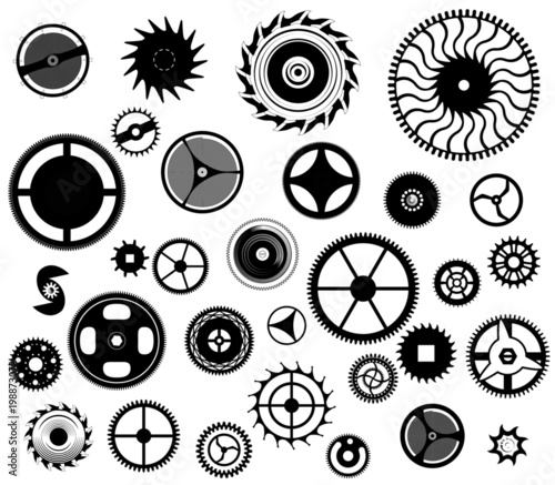 clock work mechanism wheels and cogs