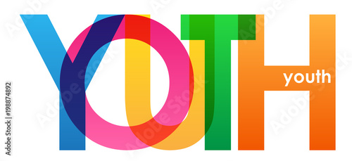 YOUTH colourful letters icon