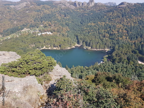 lago el cedral vista aerea mineral del chico mexico