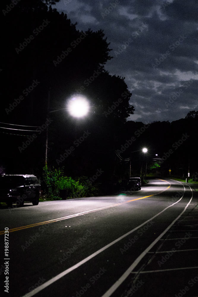 Fototapeta premium Empty Highway at Night