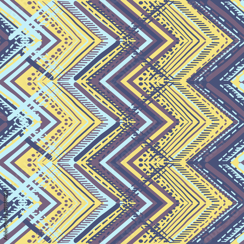 Abstract Ikat and boho style handcraft fabric pattern. Traditional Ethnic design for clothing and textile background, carpet or wallpaper