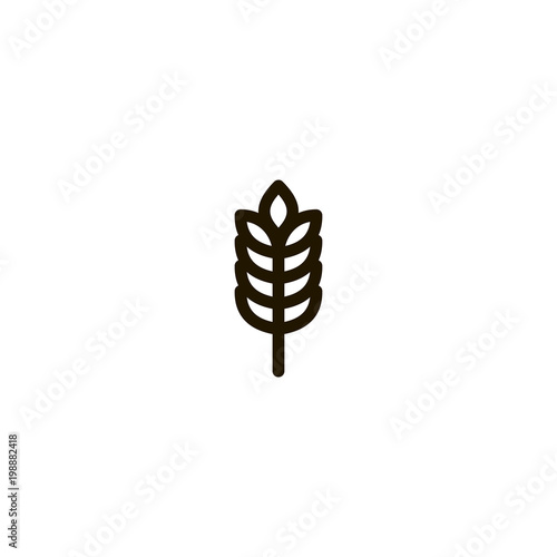 wheat icon. sign design