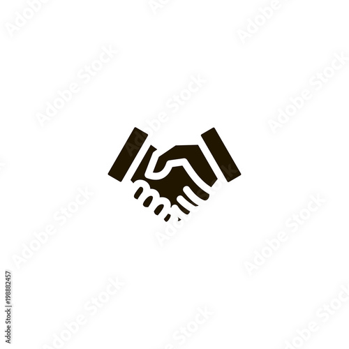 handshake icon. sign design photo