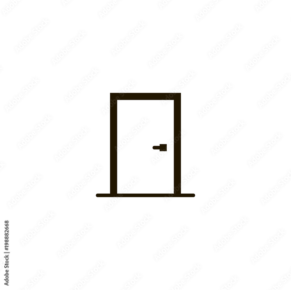 door icon. sign design door icon. sign design