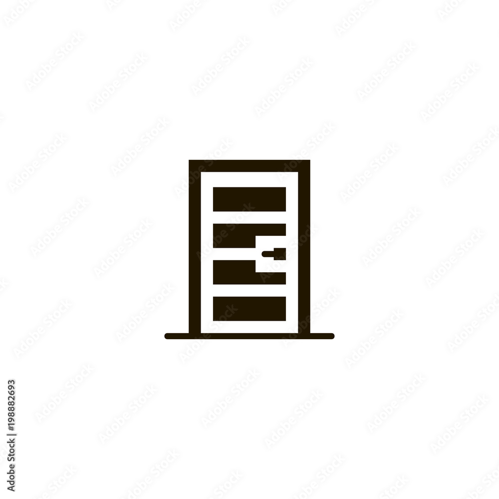 door icon. sign design door icon. sign design