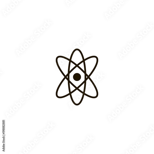 atom icon. sign design © Rovshan