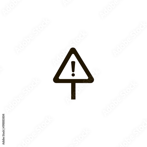 yield icon. sign design